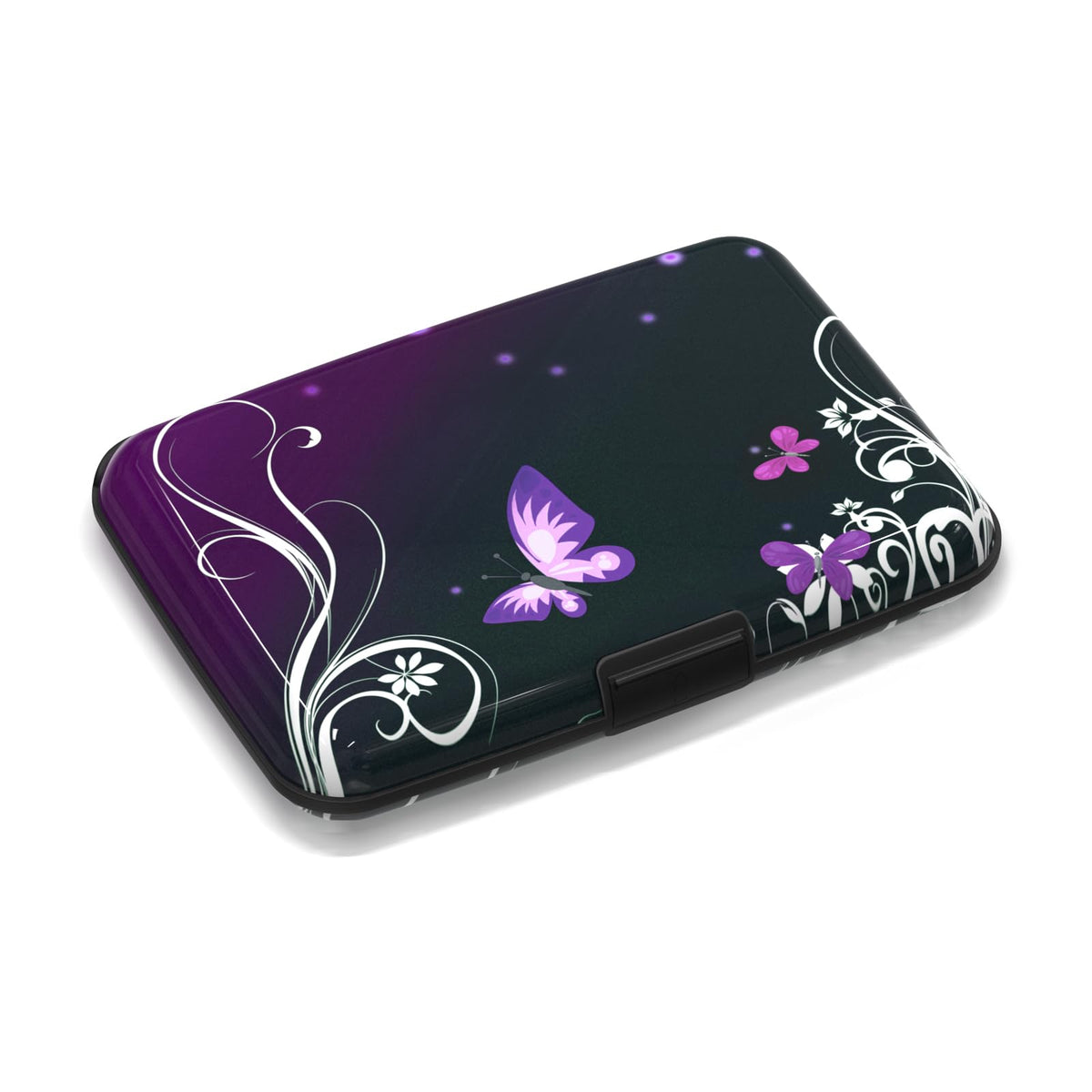 Mini RFID Blocking Credit Card, Cute Cat Wallet Credit Cards Holder Business Card Case Aluminum Metal Travel ID Case for Men Women
