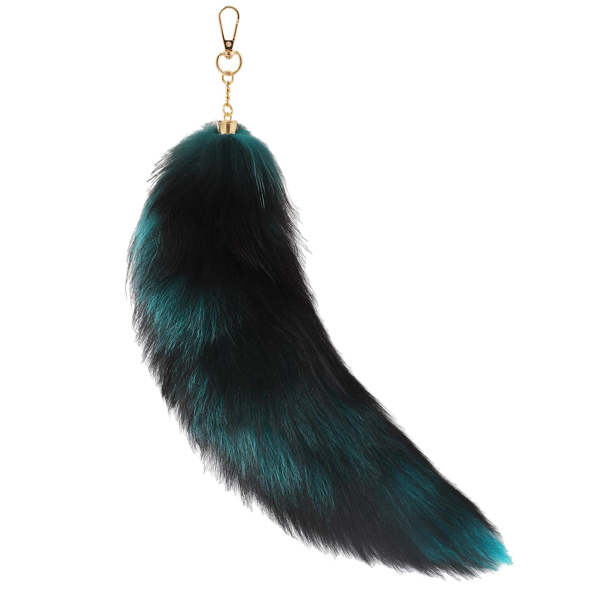 Fluffy Real Fox Fur Tail Keychain Tassel Bag Cosplay Toy Handbag Accessory Hook Pendant