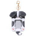 NEWEST 2PCS Puppies Plush Kpop Photocard Holder with Keychain, Cute Dog ID Badge Holder, Soft Cartoon Animal Photo Protective Sleeve Case Card Cover for Kpop Idol Photo Card School Office Card Supply