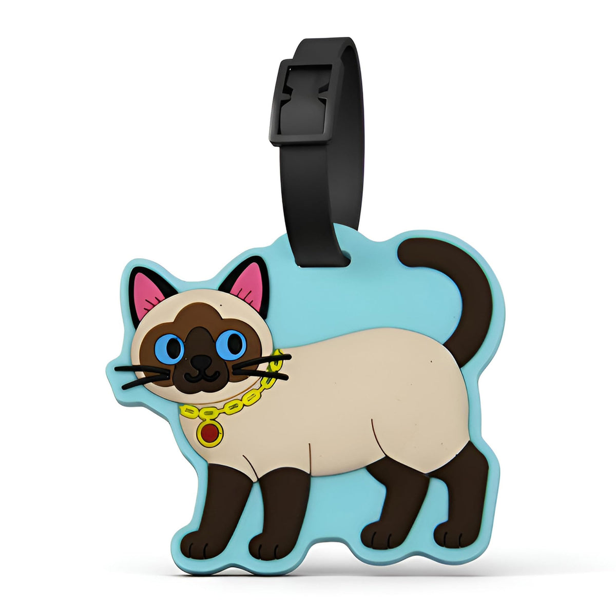 Luggage Tags for Suitcases, British Shorthair Cat Carry-On Silicone ID Tag