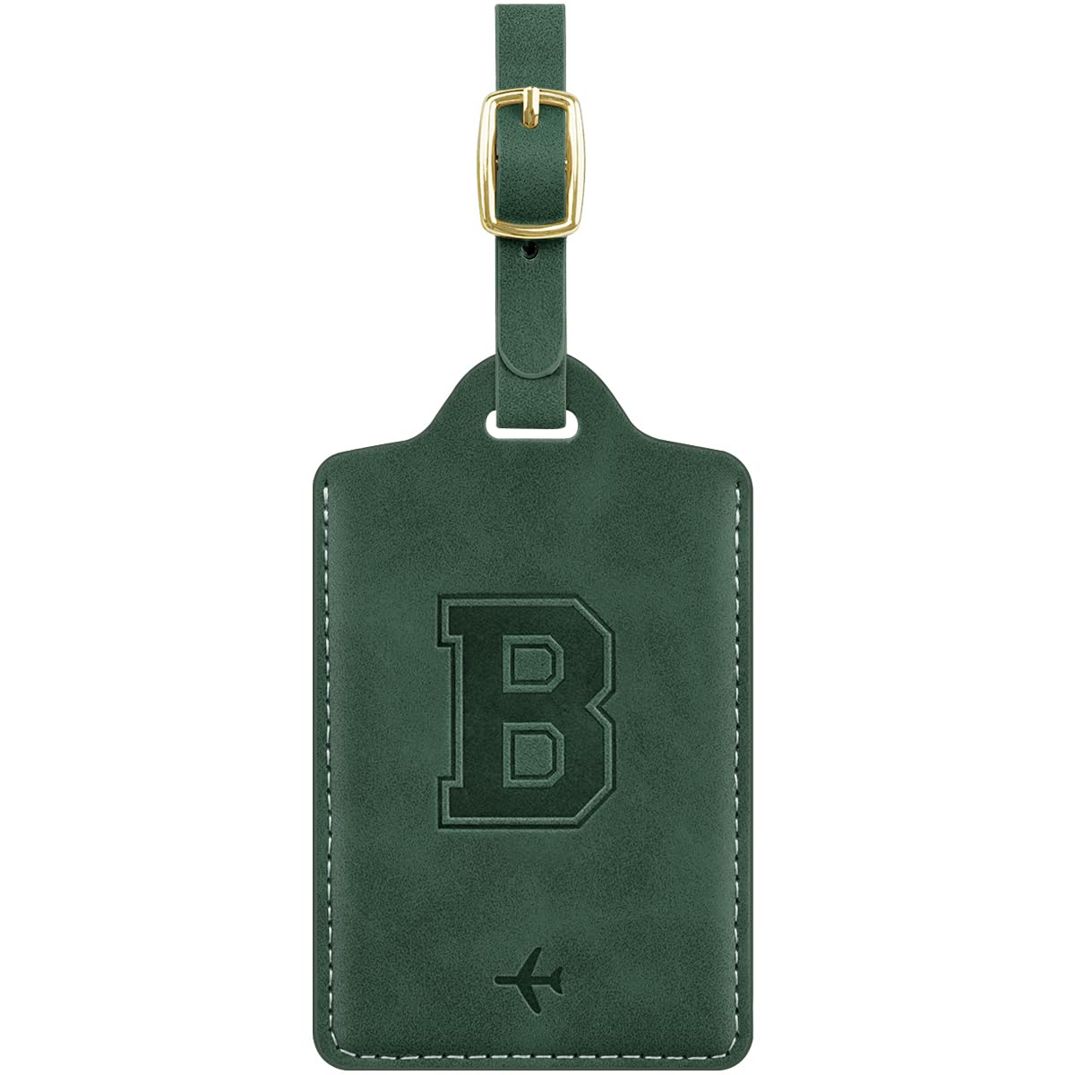 Luggage Tags for Suitcase Personalized Initial Leather Bag Tags
