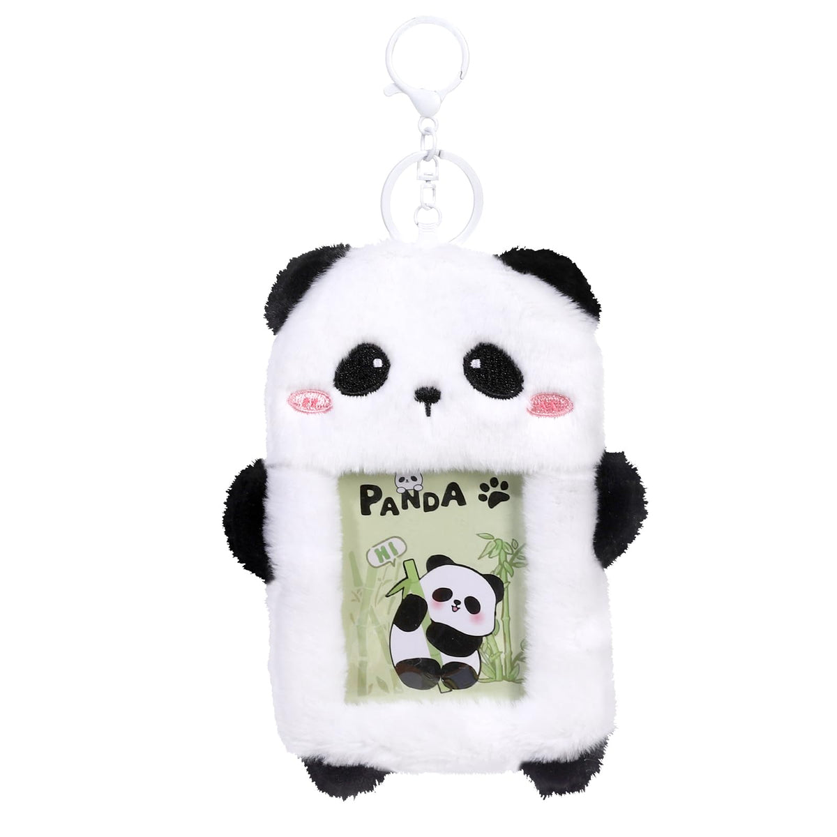 NEWEST Koala Plush Kpop Photocard Holder with Keychain, Cute Koala ID Badge Holder Protector, Soft 3 Inch Cartoon Animal Photo Case Sleeves Stationery for Idol ID Card Student Worker Bag Charm