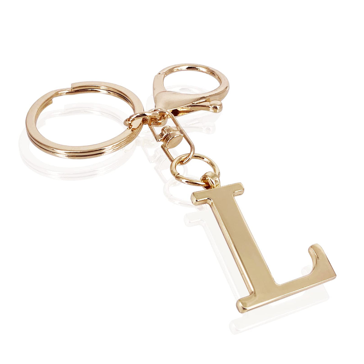 LAXPICOL Initial Letter A-Z Keychain For Women,Bag Purse Backpack Charm