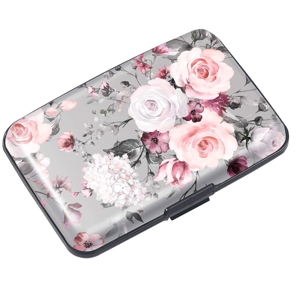 Coco Rossi Credit Card Holder RFID Aluminum Small Mini Wallet Women
