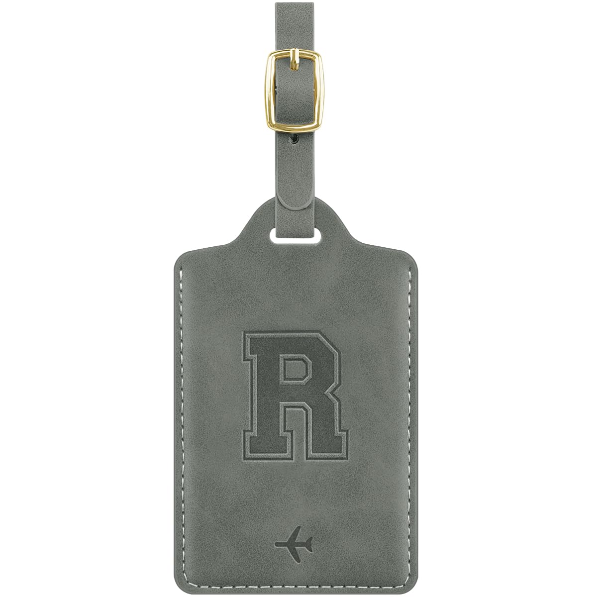 Luggage Tags for Suitcase Personalized Initial Leather Bag Tags