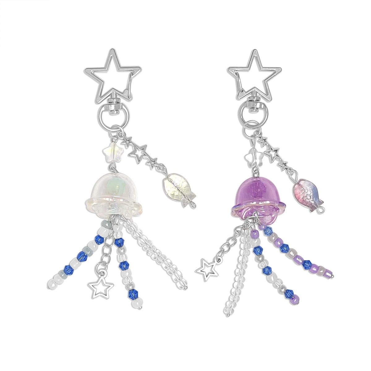 cioatu Cute Keychain Aesthetic Y2K Keychain Accessories Heart Butterfly Strawberry Bear Key Chain for Keys Bags Women Gifts