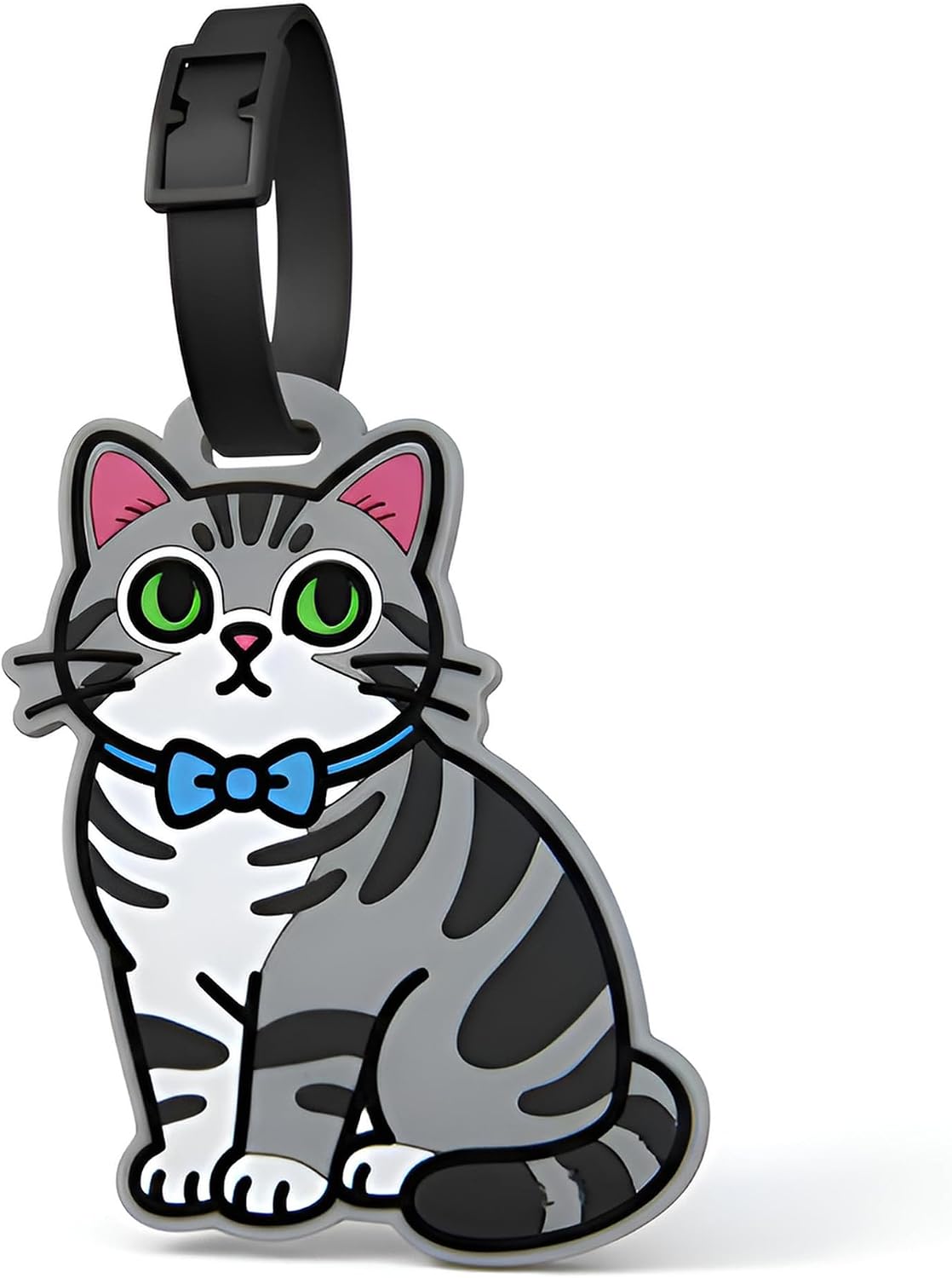 Luggage Tags for Suitcases, British Shorthair Cat Carry-On Silicone ID Tag