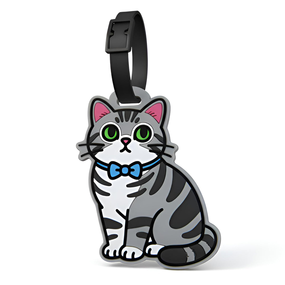 Luggage Tags for Suitcases, British Shorthair Cat Carry-On Silicone ID Tag