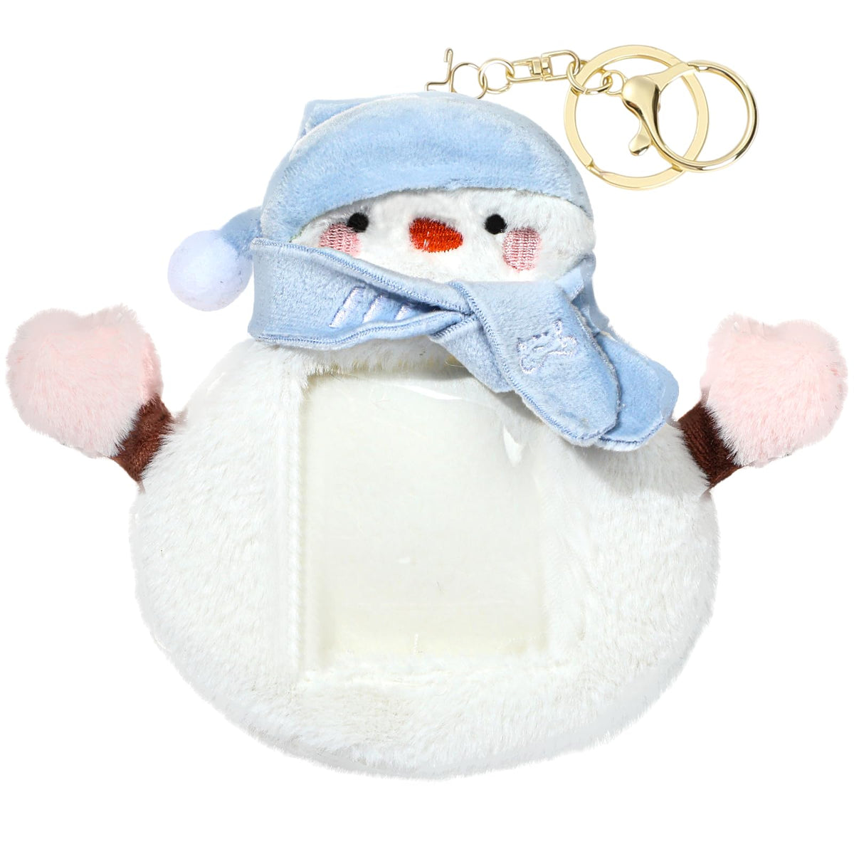 NEWEST Chicken Plush Kpop Photocard Holder with Keychain, Cute Chick ID Badge Holder Protector, Soft 3 Inch Cartoon Animal Photo Case Sleeves Stationery for Idol ID Card Student Worker Bag Charm