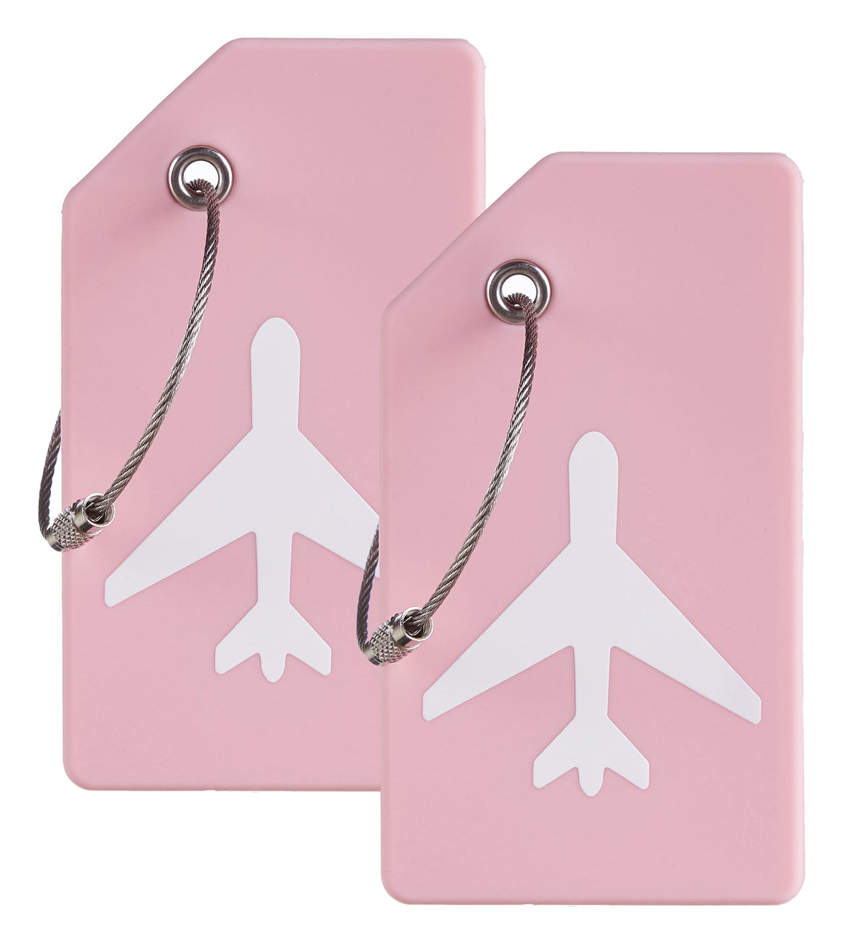 Gostwo 2 Pack Silicone Initial Luggage Tags for Suitcases Travel Essentials