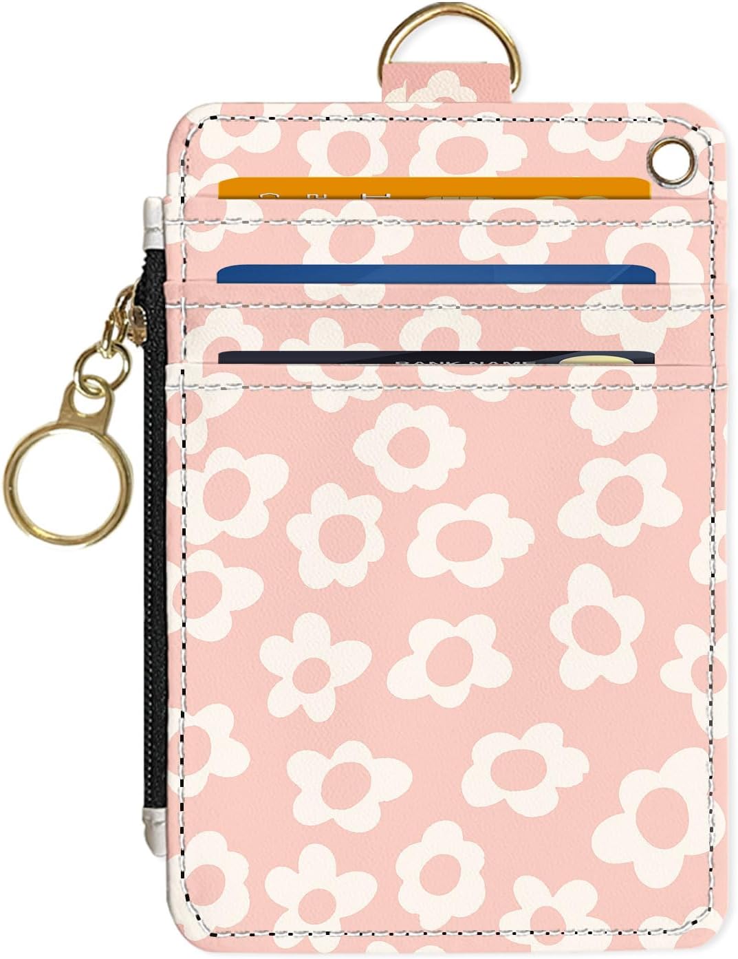 Slim Wallet Credit Card Holder,Three sea turtles, RFID Wallet Women Cute Small Front Pocket Wallet With Zipper, PU Leather Thin travel RFID Blocking Card Case ID Window,Ladies Gifts