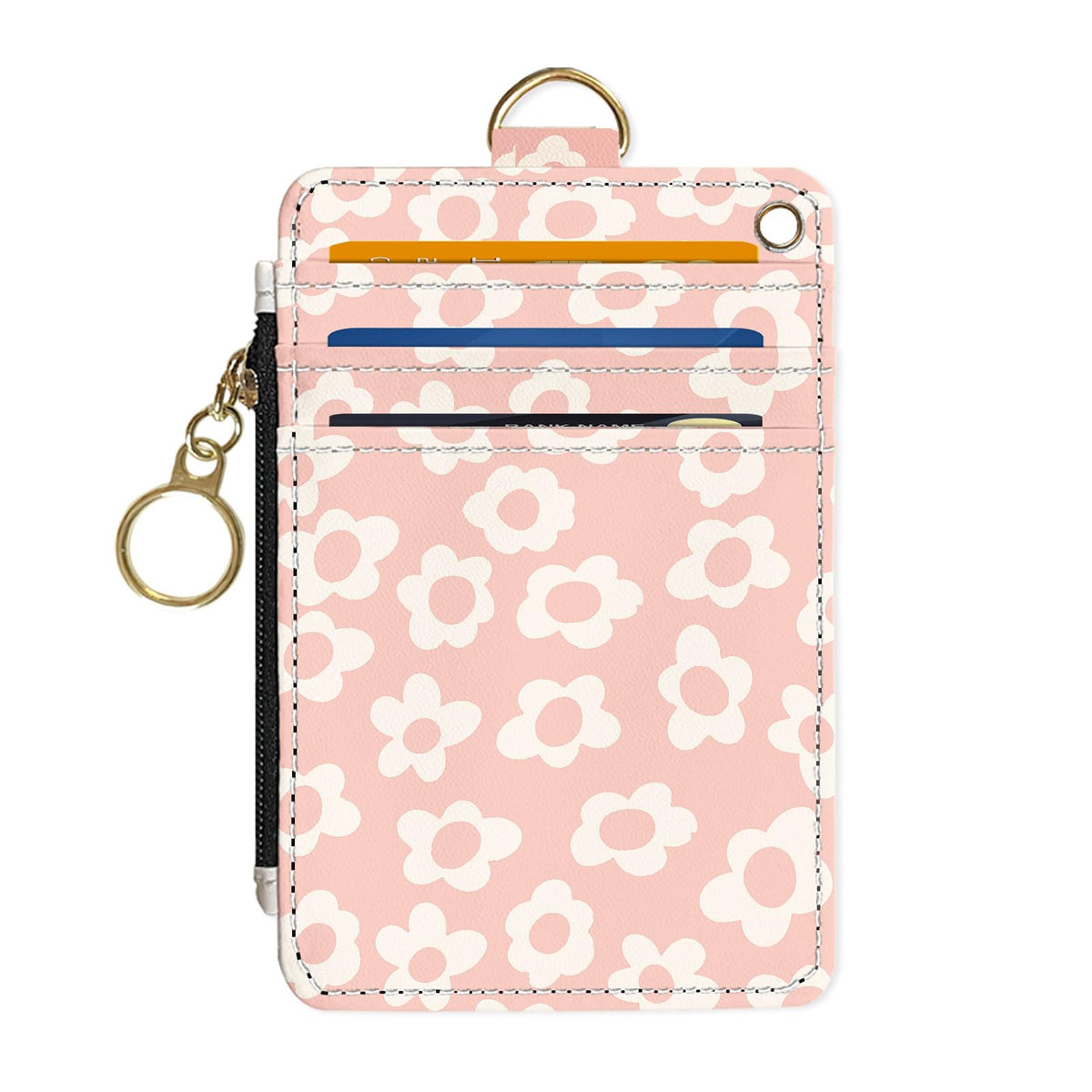 Slim Wallet Credit Card Holder,Three sea turtles, RFID Wallet Women Cute Small Front Pocket Wallet With Zipper, PU Leather Thin travel RFID Blocking Card Case ID Window,Ladies Gifts