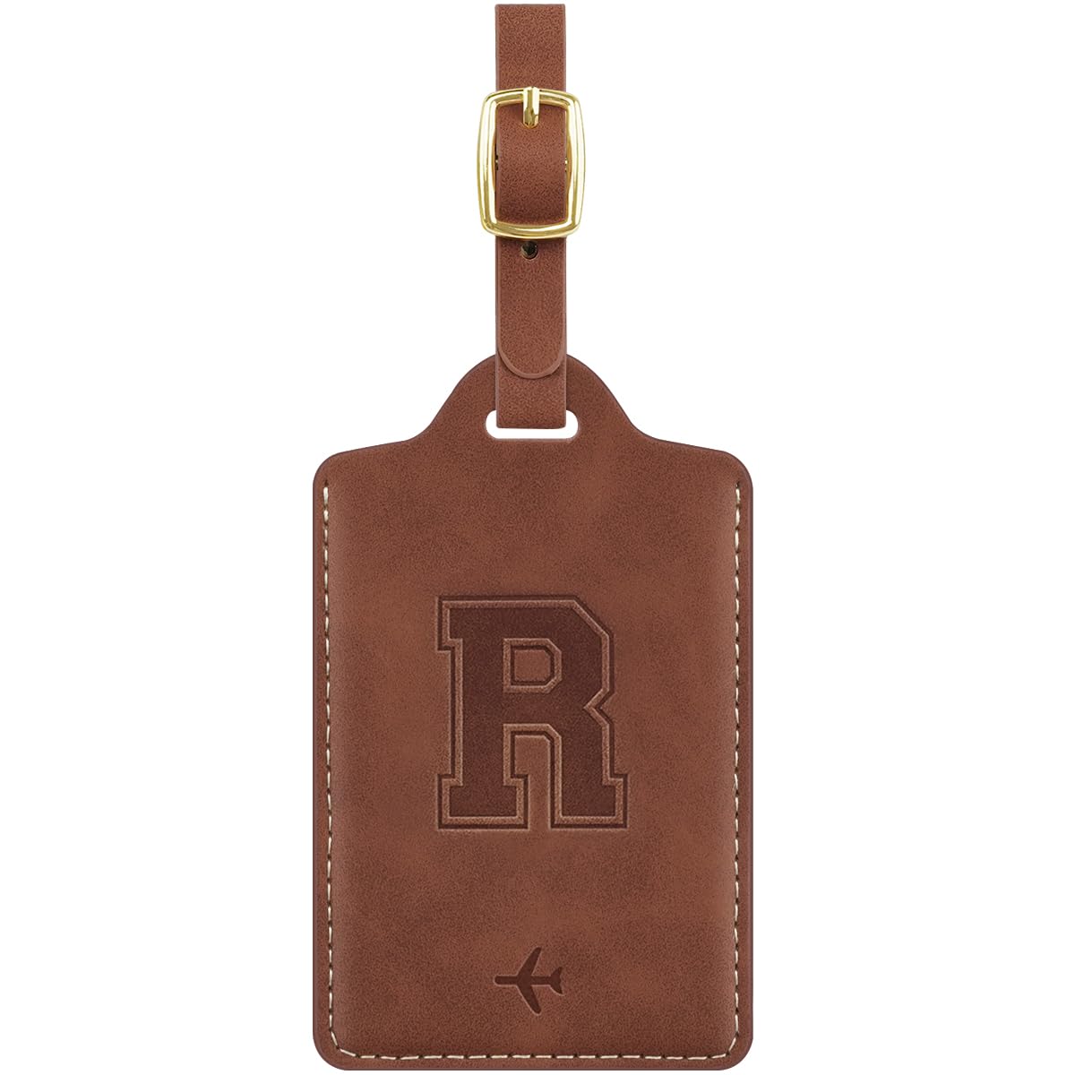 Luggage Tags for Suitcase Personalized Initial Leather Bag Tags