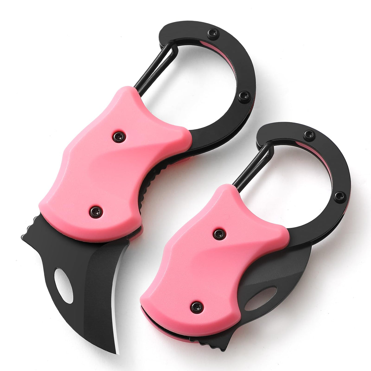 Pink Pocket Knife for Women Men,Cute Keychain Box Cutter，Mini EDC Knives for Everyday Carry,Folding Utility Knife with Creative Ice Cream Design,Ideal Gifts for Women（Ice Cream）