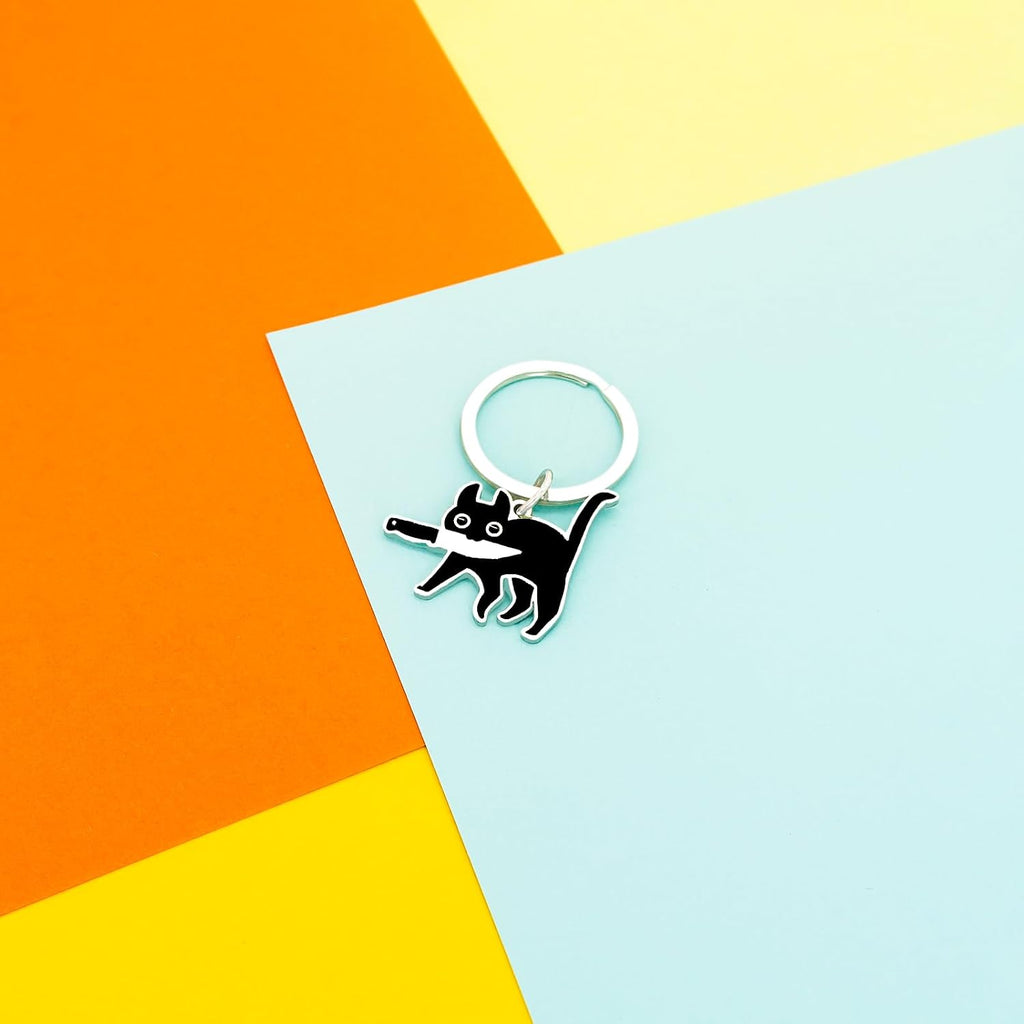 Cute Cat Keychain Halloween Christmas Stocking Stuffers for Women Adults Teens Boys Girls Cat Lover Gift Ideas