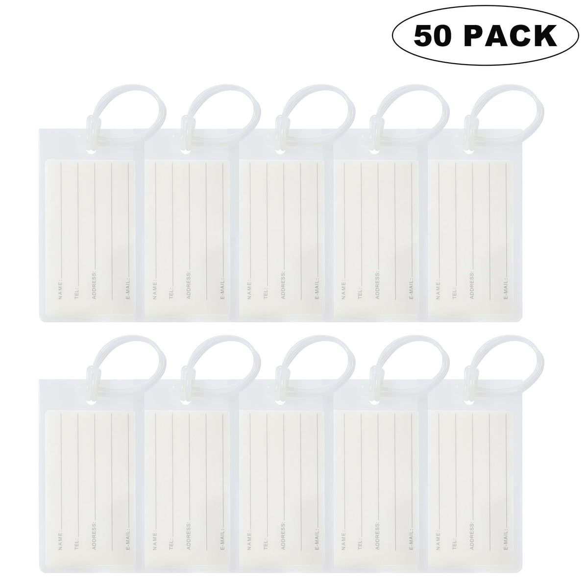 10 Pack Luggage Tags for Suitcases, Airplane Travel Essentials