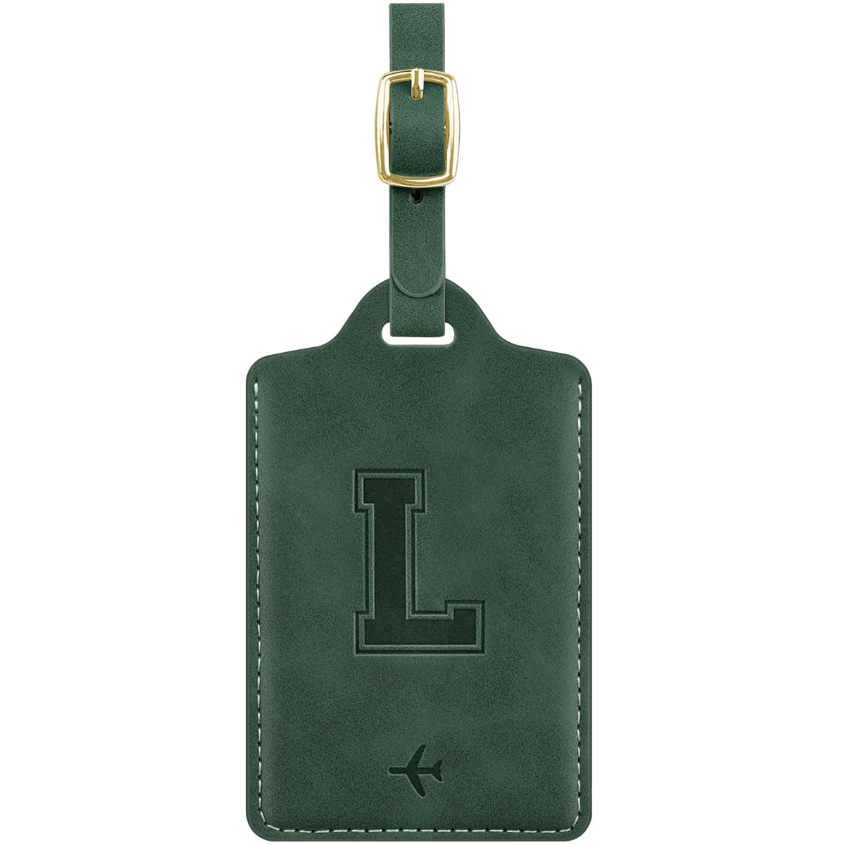 Luggage Tags for Suitcase Personalized Initial Leather Bag Tags