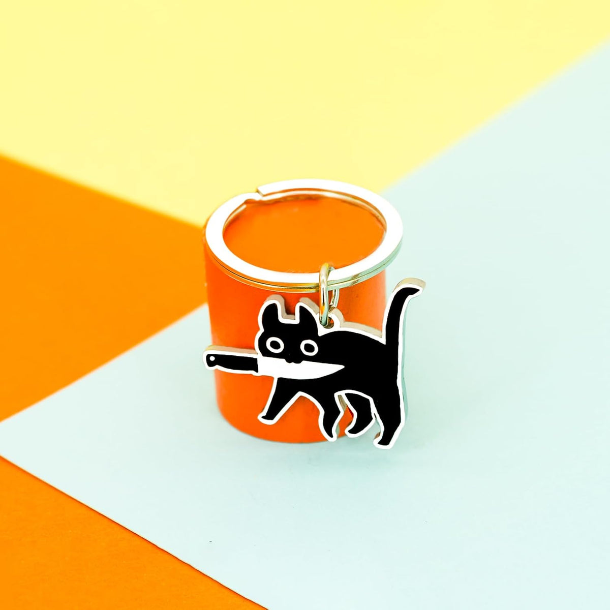 Cute Cat Keychain Halloween Christmas Stocking Stuffers for Women Adults Teens Boys Girls Cat Lover Gift Ideas
