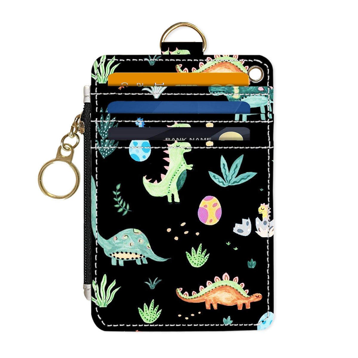 Slim Wallet Credit Card Holder, Sea Turtles, RFID Wallet Women Cute Small Front Pocket Wallet With Zipper, PU Leather Thin travel RFID Blocking Card Case ID Window,Ladies Gifts