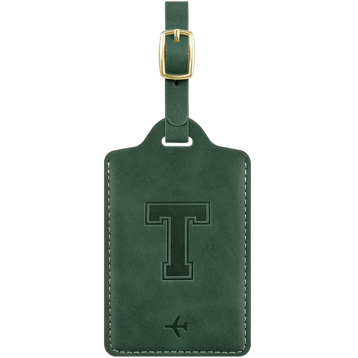 Luggage Tags for Suitcase Personalized Initial Leather Bag Tags