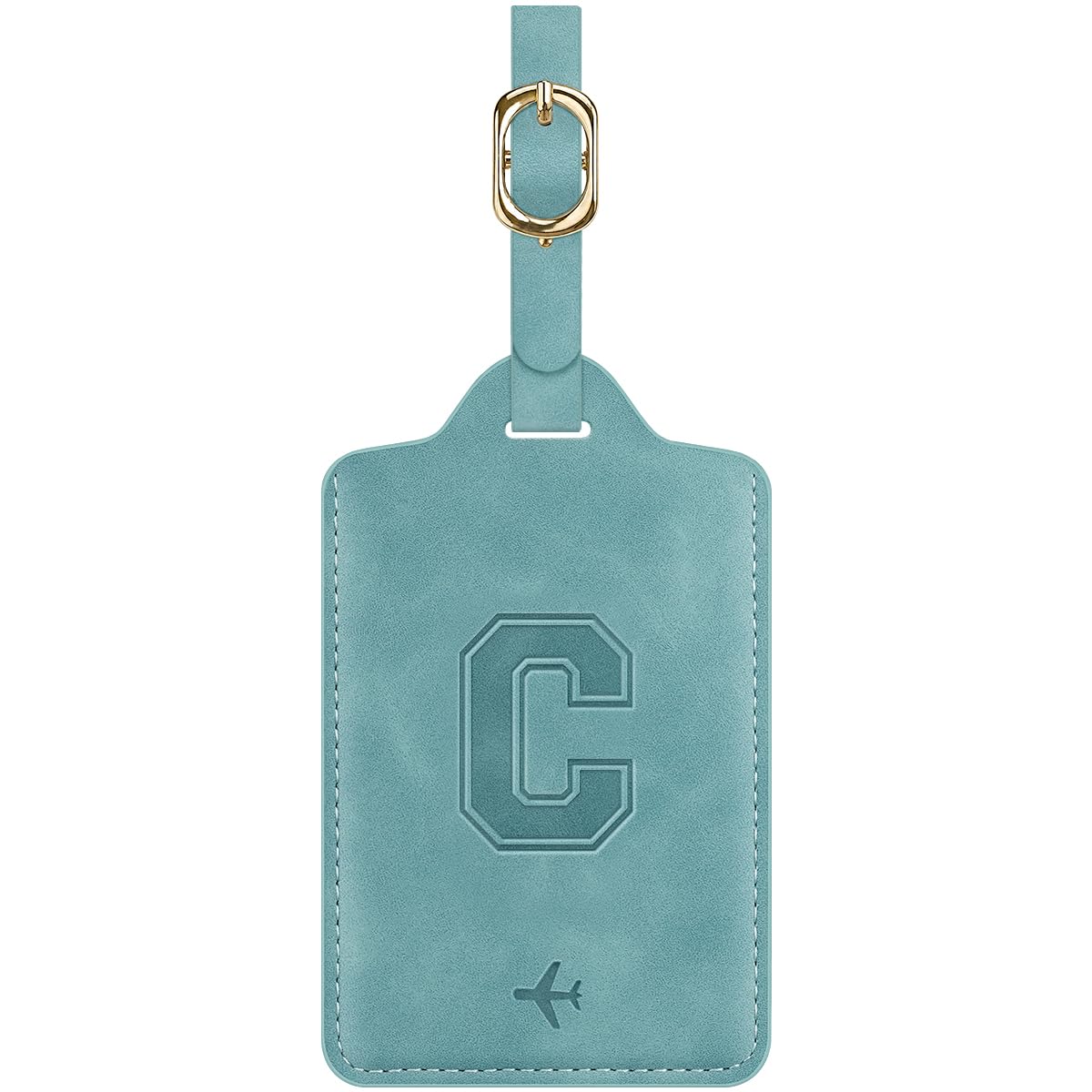Luggage Tags for Suitcase Personalized Initial Leather Bag Tags