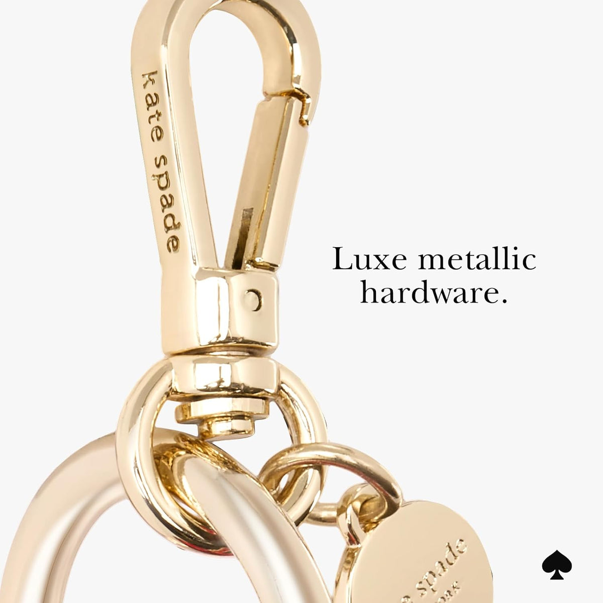 kate spade new york AirTag Charm Keychain - Heart-Shaped AirTag Holder