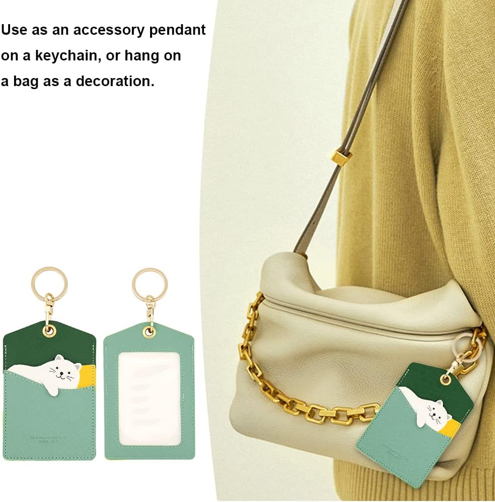 Keychain & Bus Card Holder - Portable Credit Card & Id Card Keyring