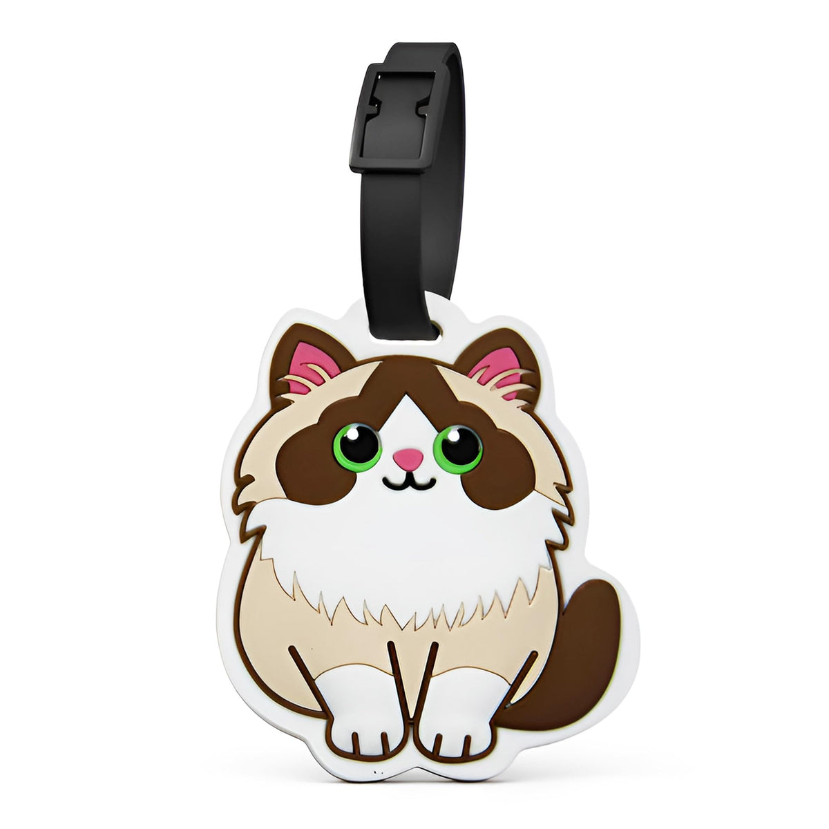 Luggage Tags for Suitcases, British Shorthair Cat Carry-On Silicone ID Tag