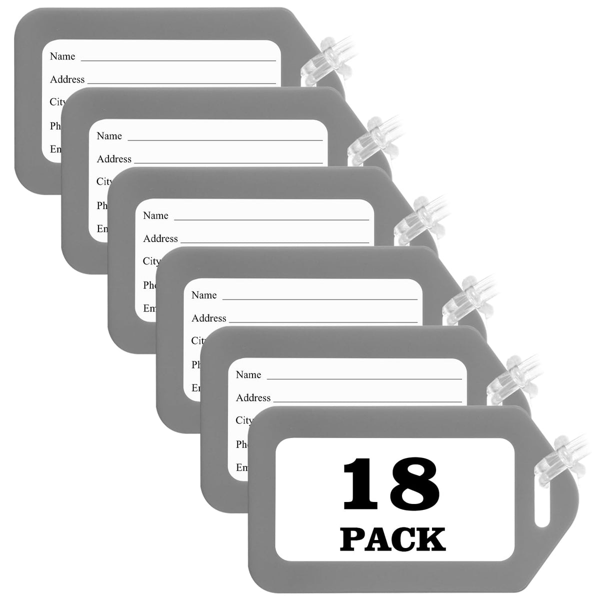 Sodsay 10 Pack Luggage Tag Bright Luggage Tags for Suitcases Bag Tags Name Tags for Kids Travel Accessories Must Haves by Sodsay (Colorful)