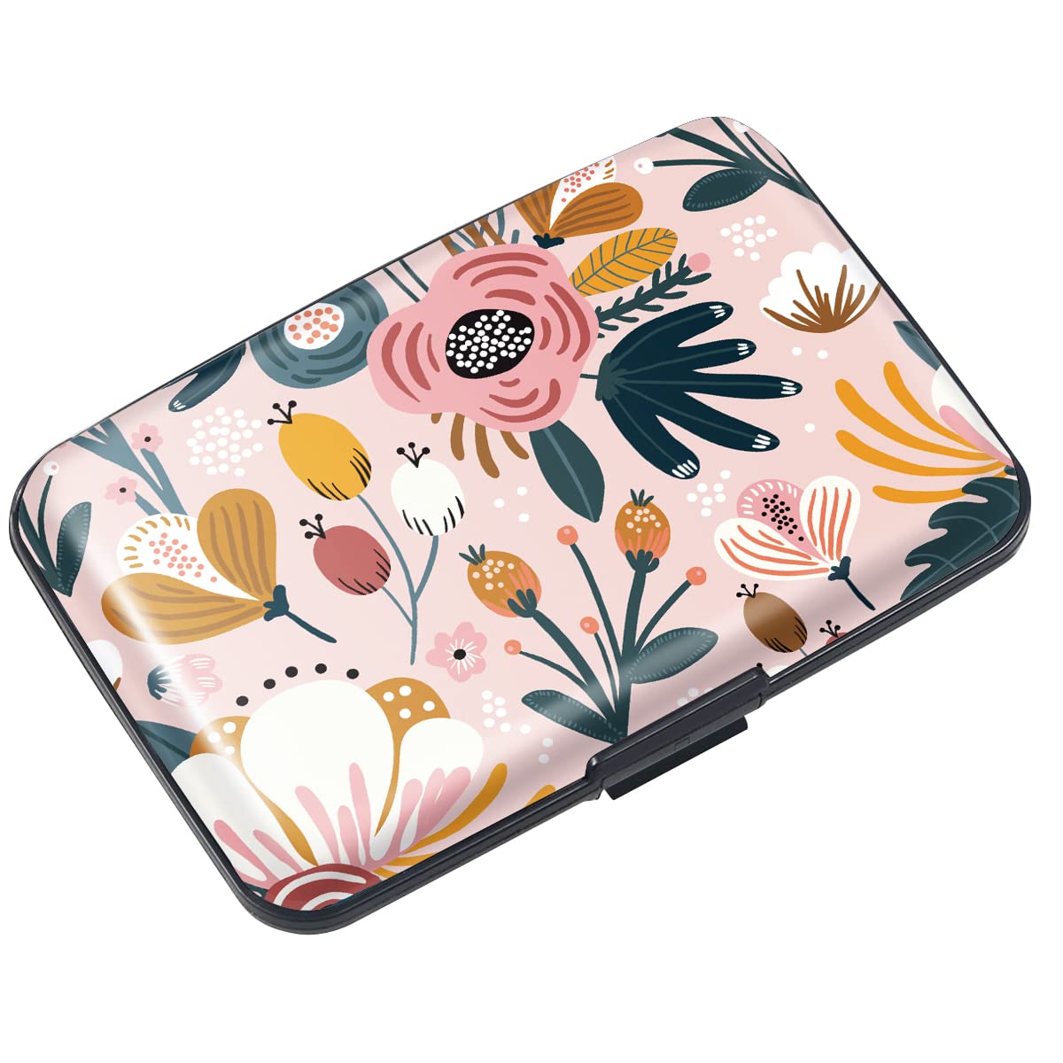 Coco Rossi Credit Card Holder RFID Aluminum Small Mini Wallet Women