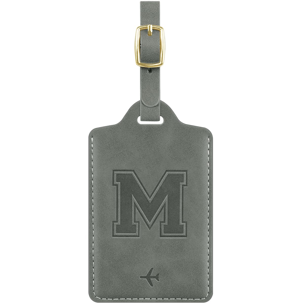 Luggage Tags for Suitcase Personalized Initial Leather Bag Tags