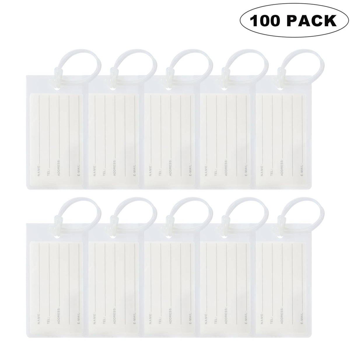 10 Pack Luggage Tags for Suitcases, Airplane Travel Essentials