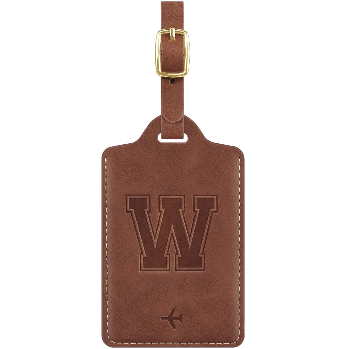 Luggage Tags for Suitcase Personalized Initial Leather Bag Tags