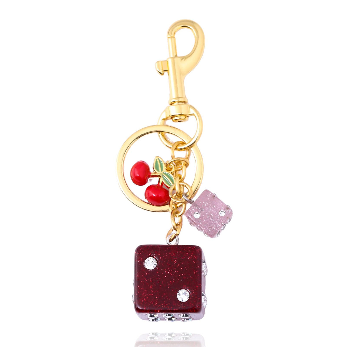 8 Ball Dice Charm Keychain,Cute Bag Purse Handbag Backpack Accessories