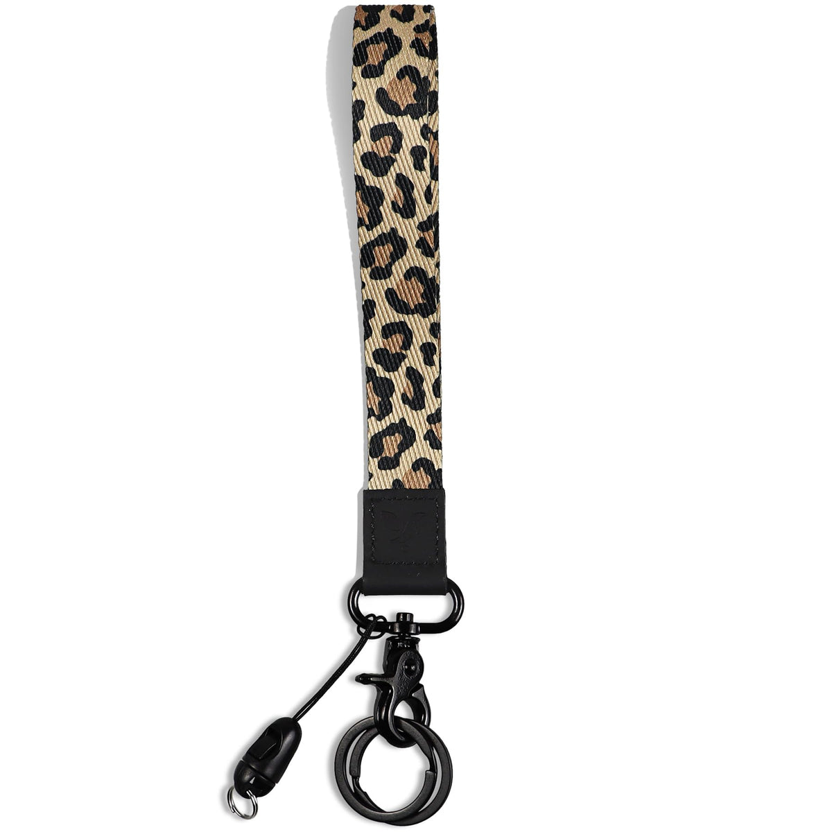 Yiflin Cute Wrist Lanyard for Keys, Keychain, Wallet, Id Holder, Cell Phone, Wristlet Lanyard Key Chain Holder（Black Leopard）