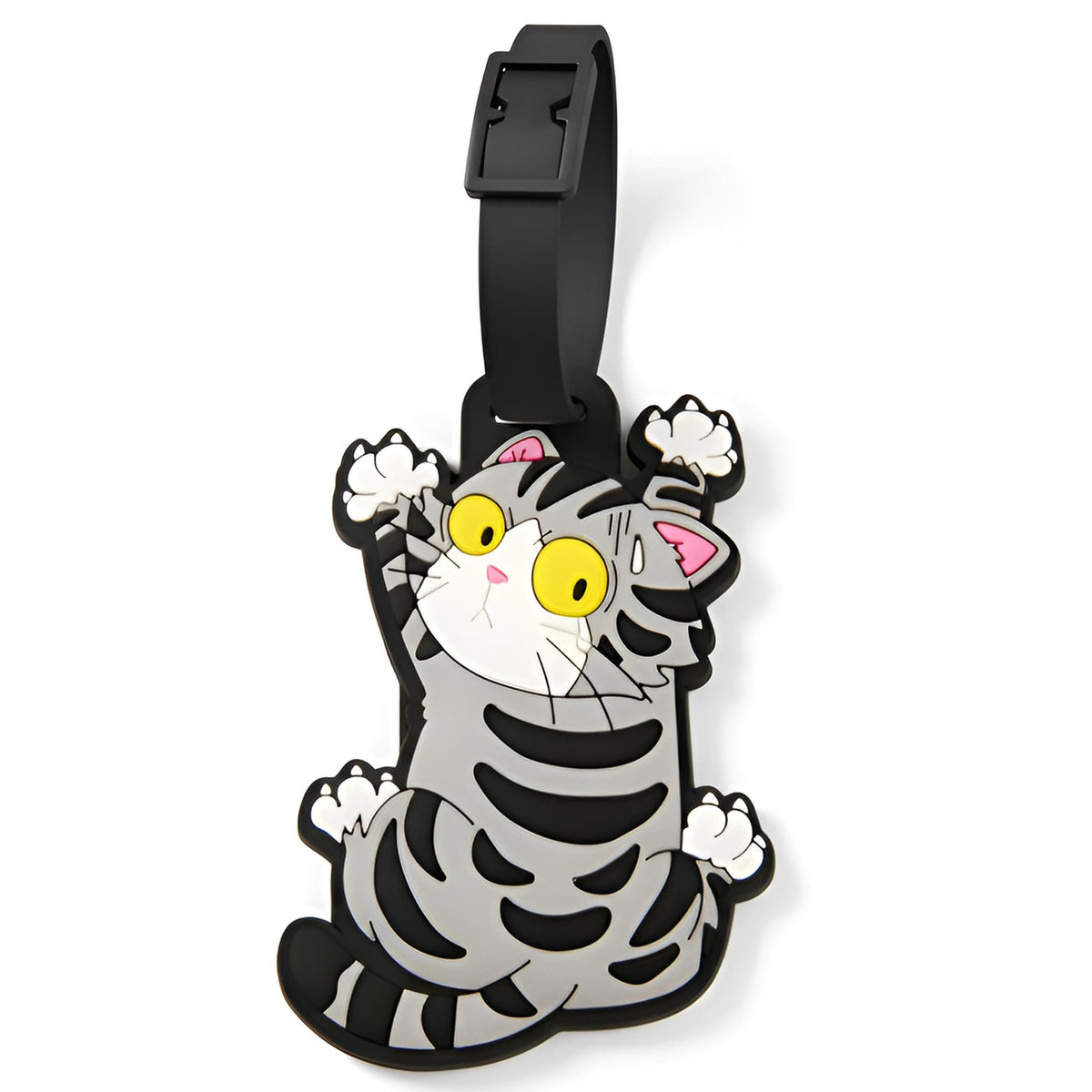 Luggage Tags for Suitcases, British Shorthair Cat Carry-On Silicone ID Tag