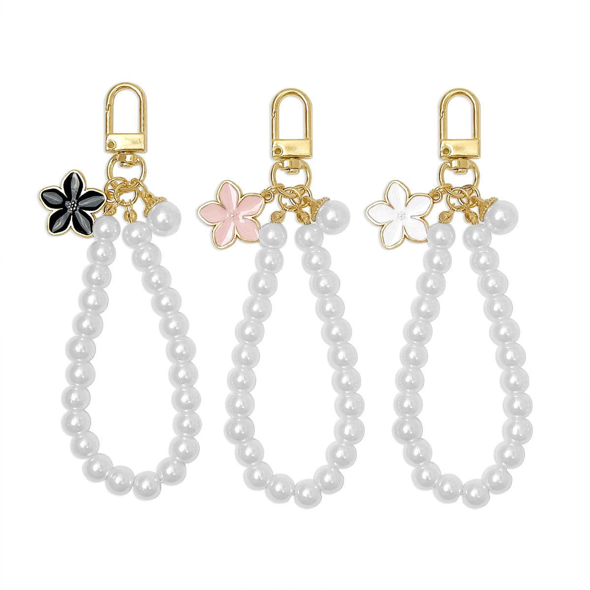 AGEN KGEN Cute Flower keychains for Women, Aesthetic Keychain Charms, Bag ＆ Purse Charms for Handbags ＆ Backpacks Accessories