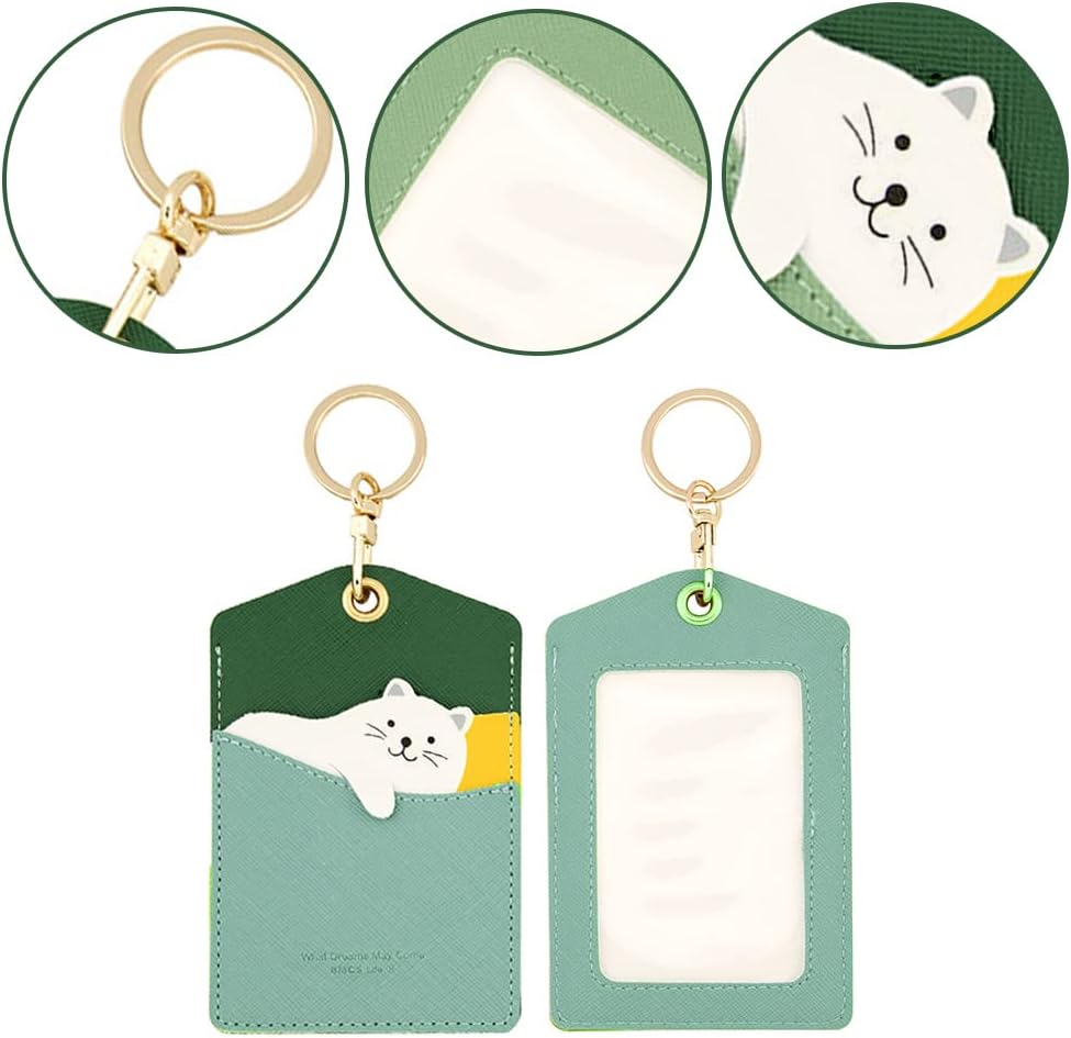 Keychain & Bus Card Holder - Portable Credit Card & Id Card Keyring