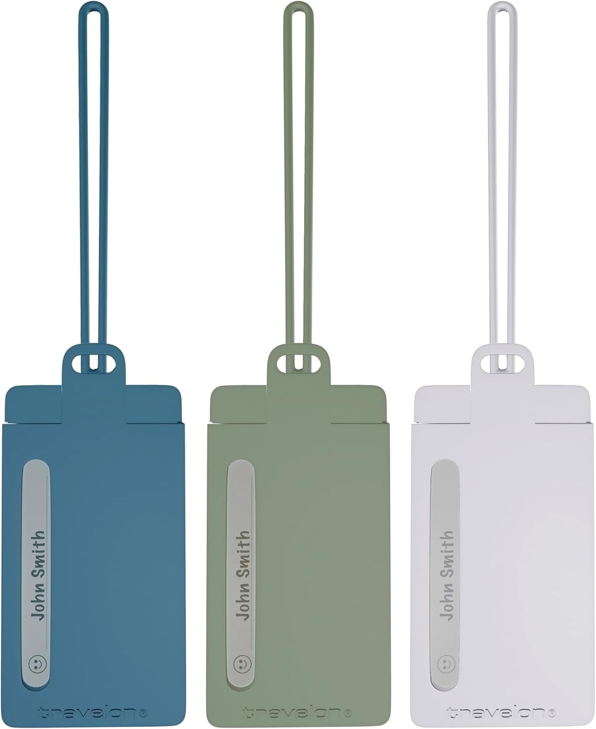 Travelon Set of 3 Silicone Privacy Luggage Tags