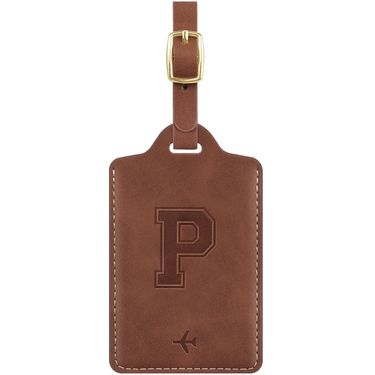 Luggage Tags for Suitcase Personalized Initial Leather Bag Tags