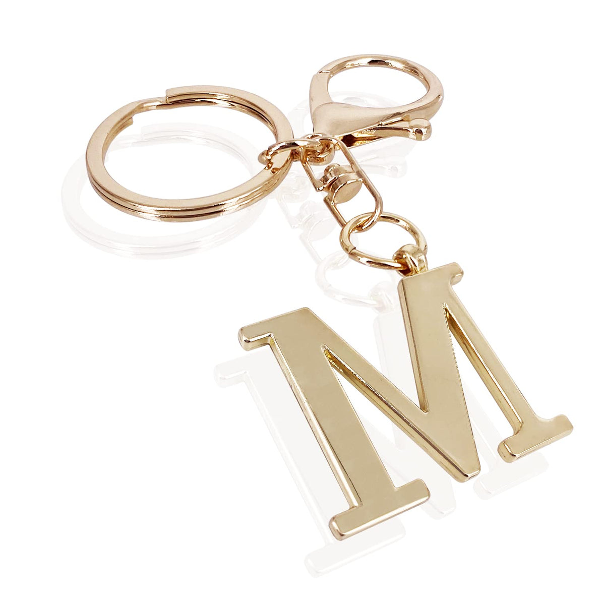 LAXPICOL Initial Letter A-Z Keychain For Women,Bag Purse Backpack Charm