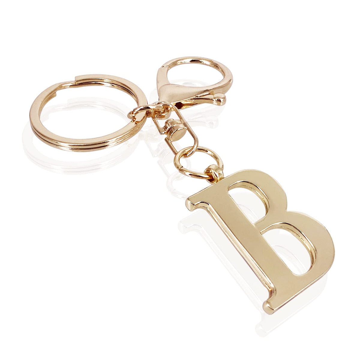 LAXPICOL Initial Letter A-Z Keychain For Women,Bag Purse Backpack Charm