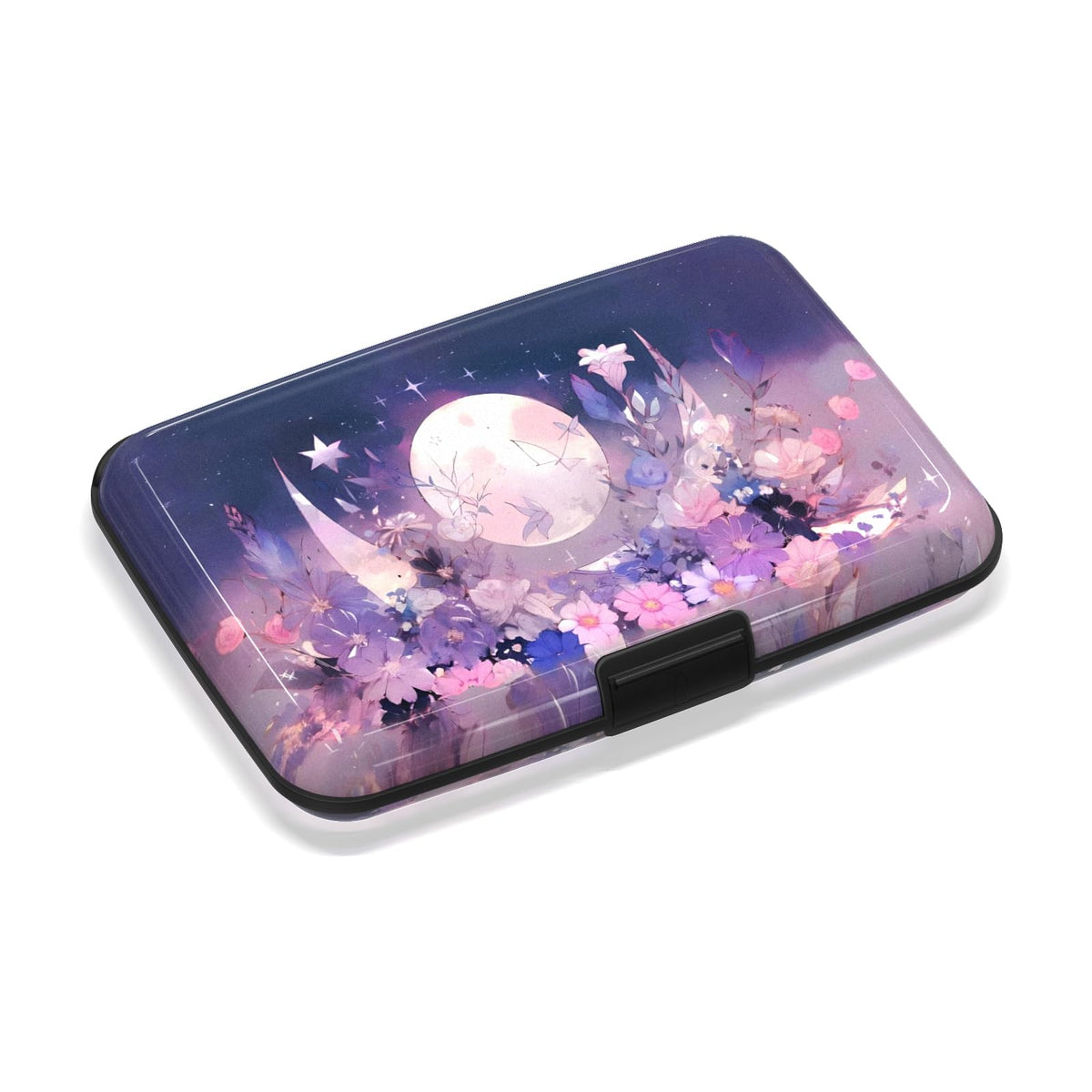 Mini RFID Blocking Credit Card, Cute Cat Wallet Credit Cards Holder Business Card Case Aluminum Metal Travel ID Case for Men Women