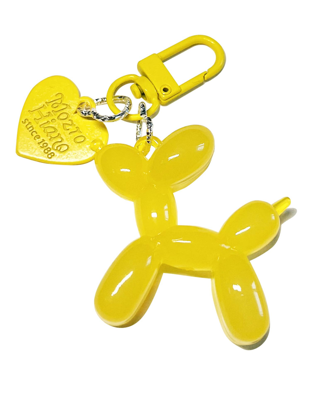 LAEKOU Jelly Balloon Dog Keychain for Women, Cute Bag Charms Key Chain