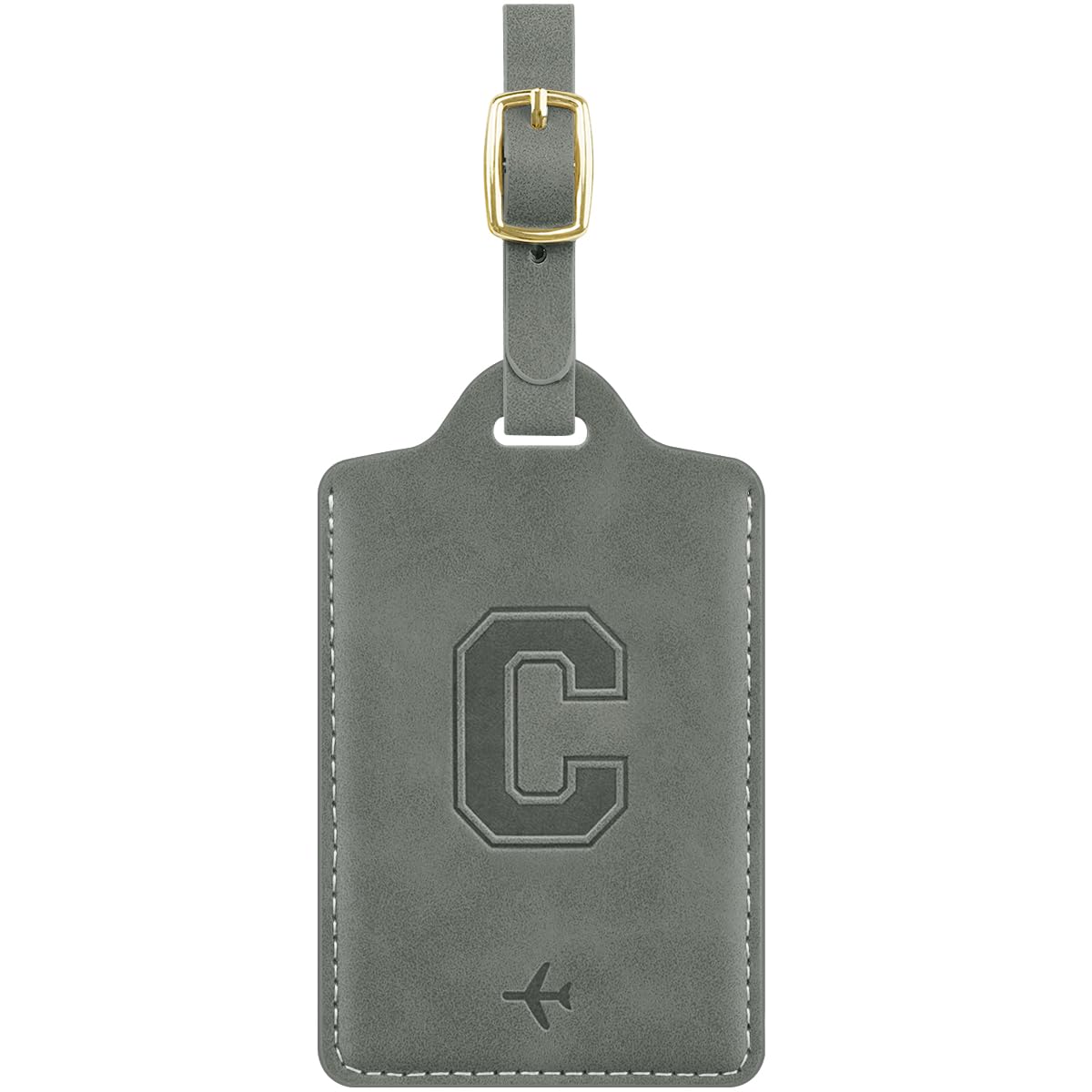 Luggage Tags for Suitcase Personalized Initial Leather Bag Tags