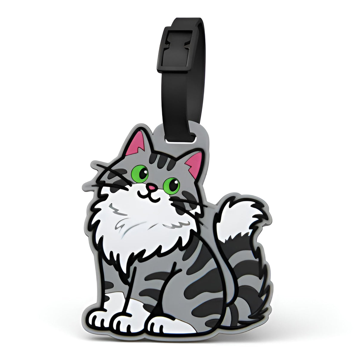 Luggage Tags for Suitcases, British Shorthair Cat Carry-On Silicone ID Tag