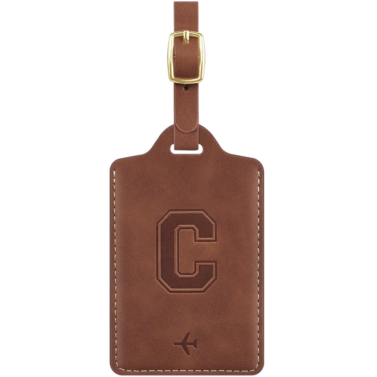 Luggage Tags for Suitcase Personalized Initial Leather Bag Tags