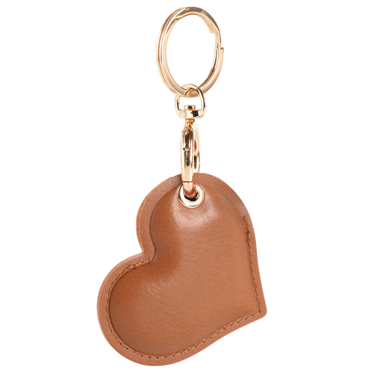 BORKUANA PU Leather Keychain Holder Protective Case Compatible with AirTag