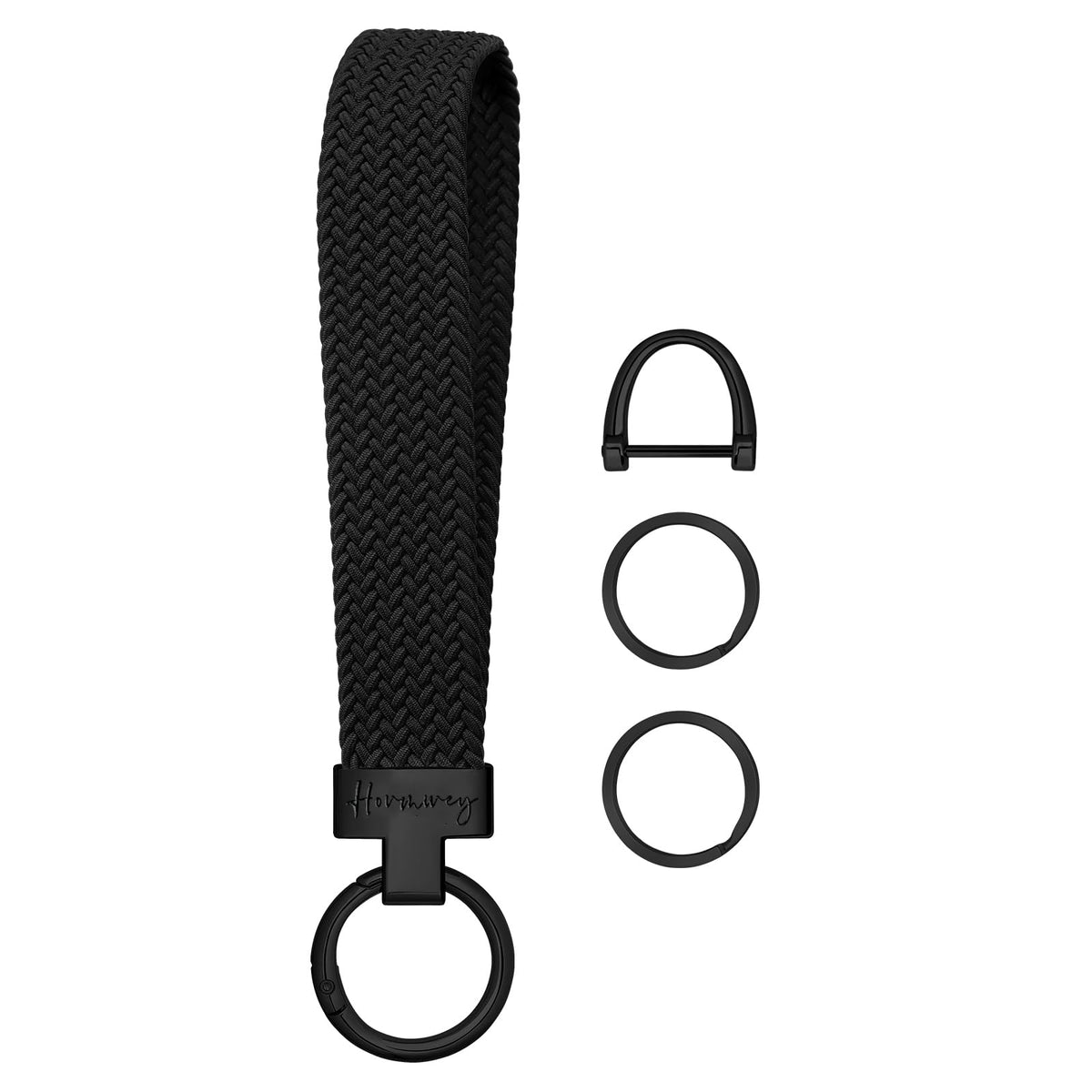 Hovmwey Elastic Wristlet Keychain for Women Men, Cute Car Key Chain, Braided Wrist Strap Lanyard for Keys ID Badges