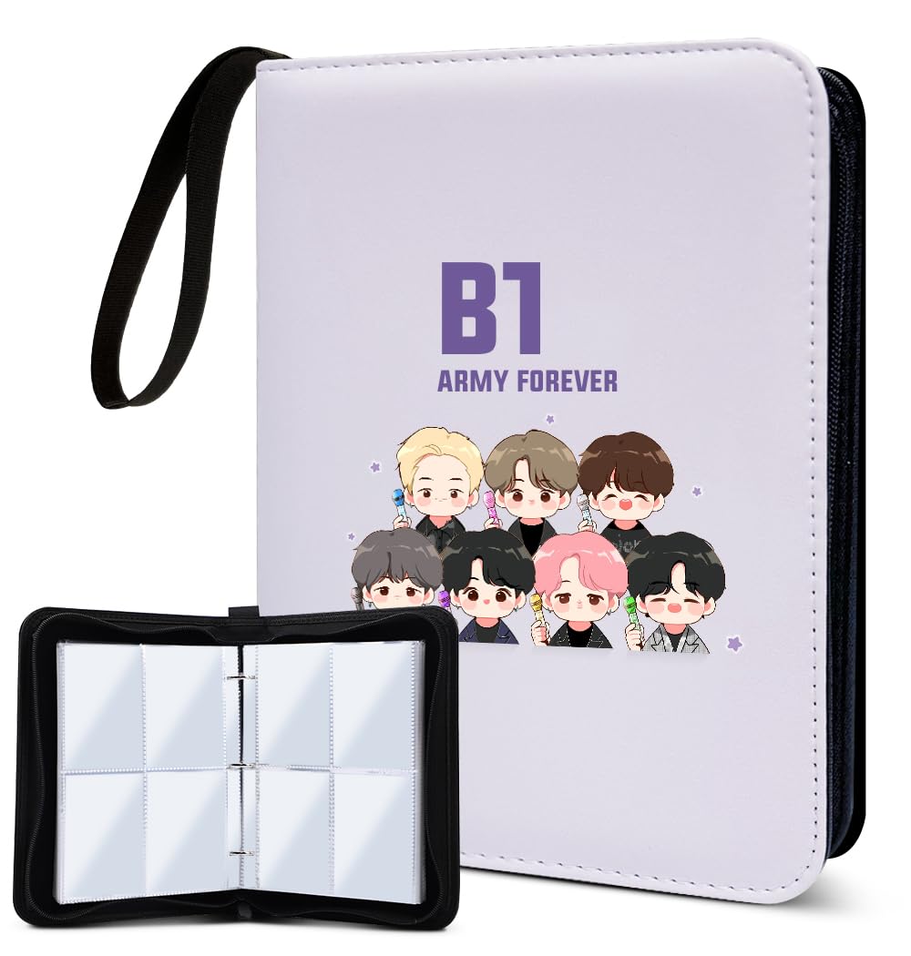 Cute Photocard Binder Cartoon 400 Pockets Photocard Holder Book with Sleeves Photo Album for Lomo Cards